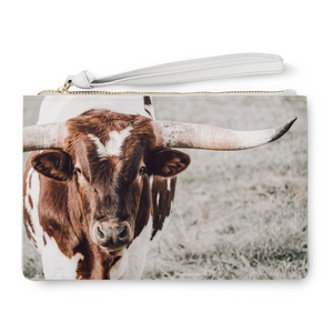 Longhorn Cow Clutch Bag