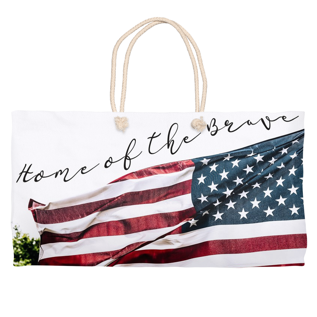 American Flag Market Bag - Weekender Tote