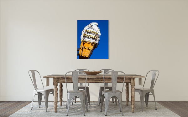 Ice Cream Sign Photograph