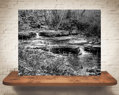 Creek Photograph Black White