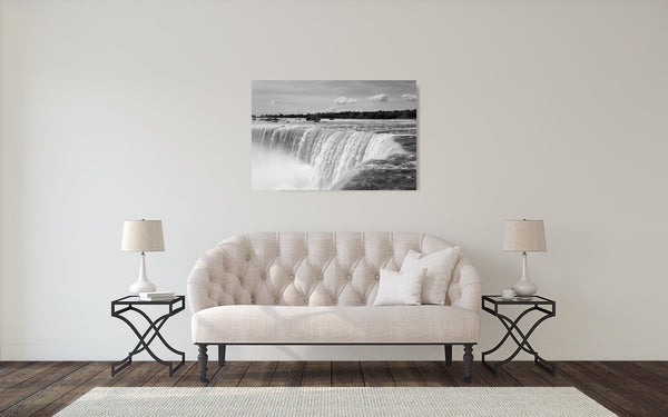Waterfalls Photograph Black White