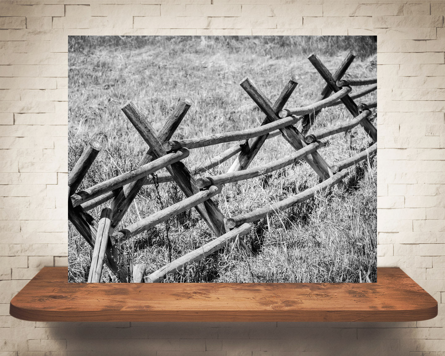 Fence Photograph Black White