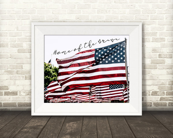 American Flag Quote Photograph