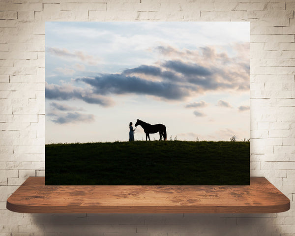 Horse and Girl Photograph