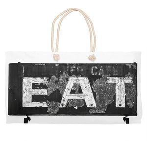 Vintage Eat Sign Market Tote Bag - Weekender Bag