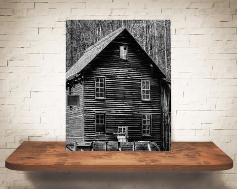 Mill Photograph Black White