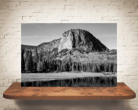 Mountain River Photograph Black White