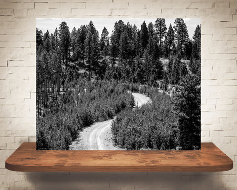 Mountain Road Photograph Black White