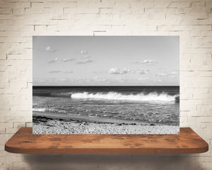 Ocean Beach Photograph Black White