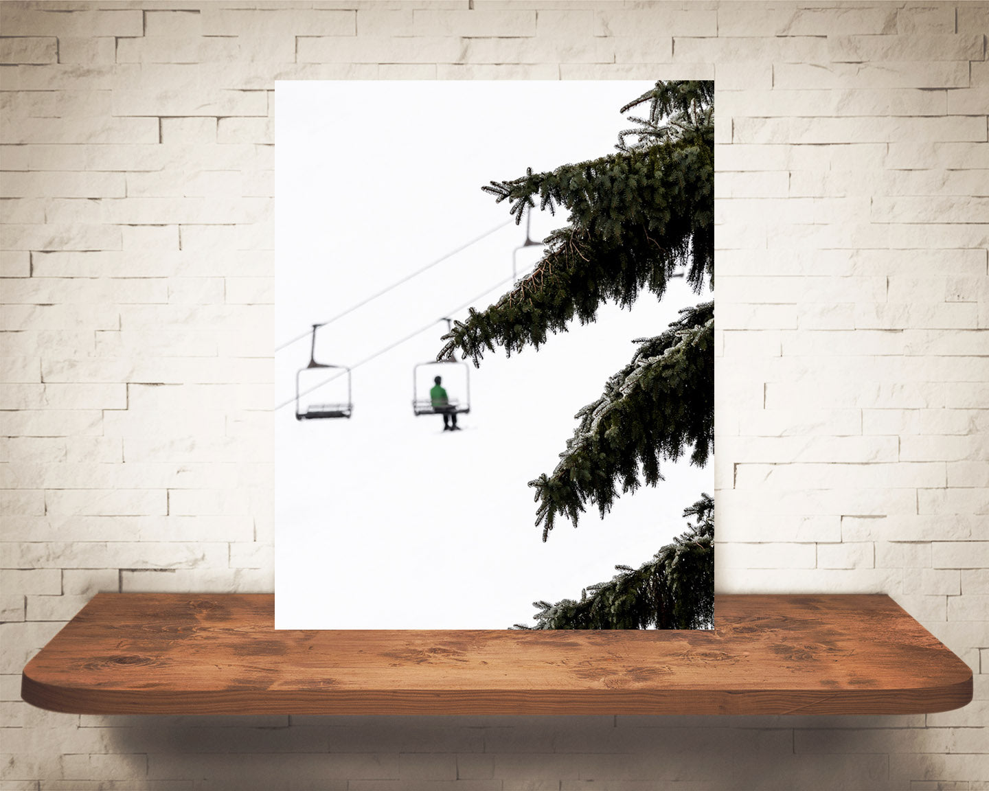 Pine Tree Ski Lift Photograph