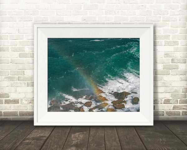Rainbow Over Water Photograph