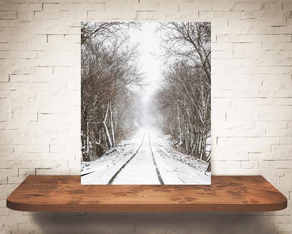 Winter Railroad Photograph