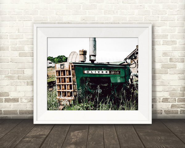 Green Tractor Photograph