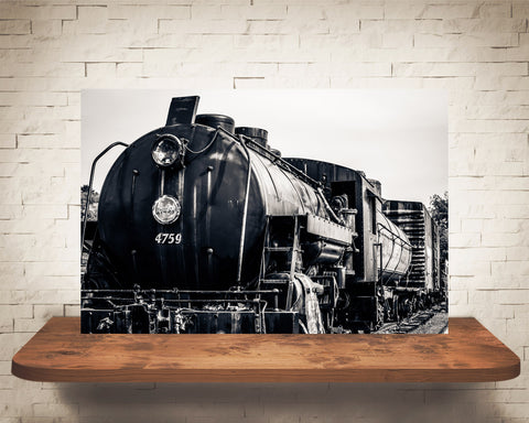Train Photograph Black White