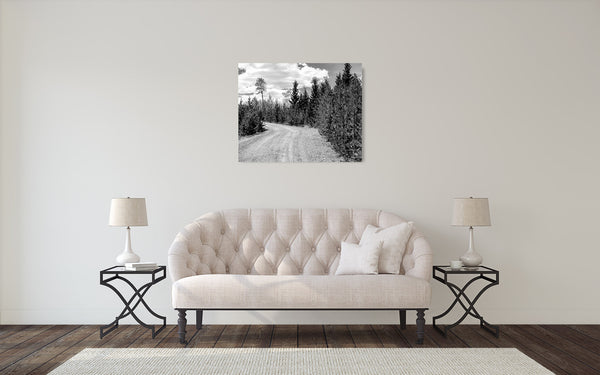 Mountain Road Photograph Black White