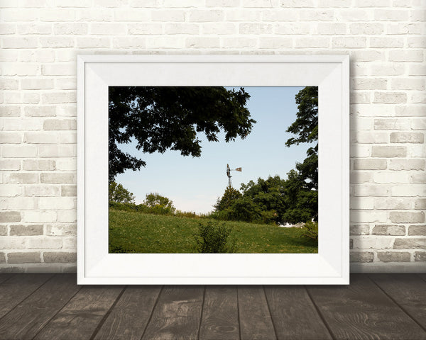 Country Landscape Windmill Photograph