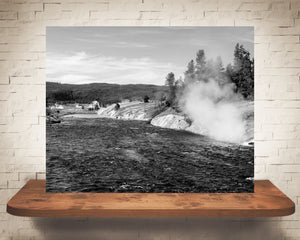 Yellowstone River Photograph Black White