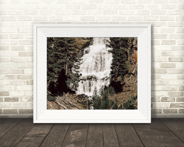 Yellowstone Waterfall Photograph