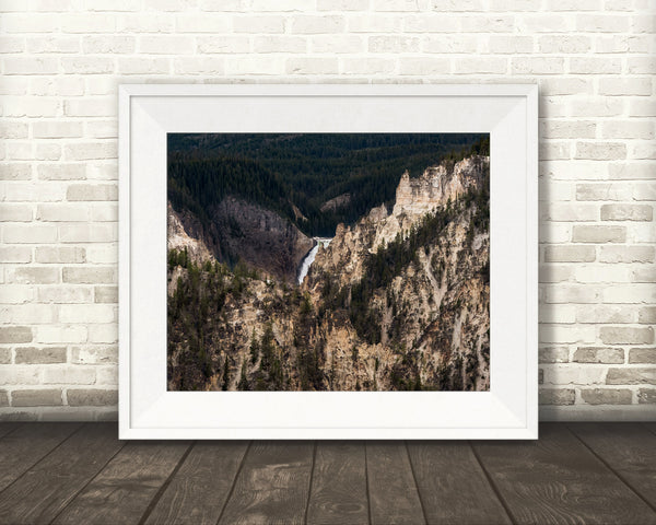 Yellowstone Canyon Waterfall Photograph